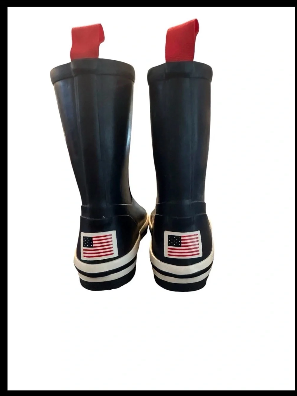 Polo Ralph Lauren Rubber Rain Boot Navy Blue Red Pony 9 Toddler